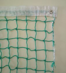 Сетка б/тен. любит. d=2,6 мм (оверлок с 3-х сторон, зеленая) с тросом