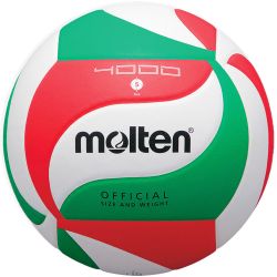 Мяч волейбольный MOLTEN V5M4000 №5 (ПУ) бело-красно-зеленый Мяч волейбольный MOLTEN V5M4000 №5 (ПУ) бело-красно-зеленый