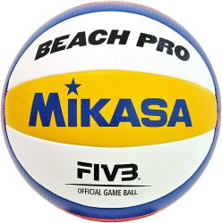 Мяч для пляжного волейбола MIKASA BV550C №5 FIVB Approved (ПУ+микрофибра)