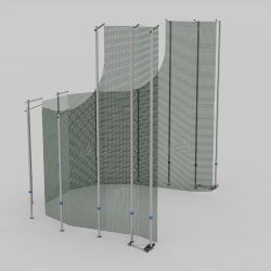 Сектор для метания диска и молота соревновательный (из квадратного профиля)