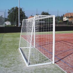 Сетка для мини-футбольных/гандбольных ворот яч. 100х100 мм KV.REZAC d=3 мм белая