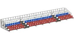 Трибуна сборно-разборная 5-ти рядная на 164 места СТ-421 Трибуна сборно-разборная 5-ти рядная на 164 места СТ-421