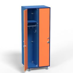 Шкаф для раздевалок HPL ТС 1-16 600х500х1850 мм