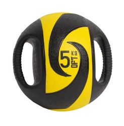 Мяч тренировочный (медицинбол) с хватами Original FitTools FT-DHMB 5 кг