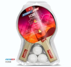 Набор для настольного тенниса START LINE (2 ракетки Home, 3 мяча Club Select, сетка с креплением)