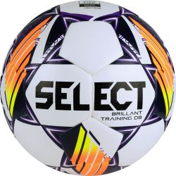 Мяч футбольный SELECT Brillant Training DB V24 №5 FIFA Basic (ПУ) бело-фиолетово-оранжевый