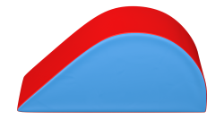 Мат для стенки "Капля" 90х50х42 см