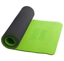 Коврик для йоги MADWAVE Yoga Mat TPE double layer 183х61х0,6 см (зеленый) Коврик для йоги MADWAVE Yoga Mat TPE double layer 183х61х0,6 см (зеленый)