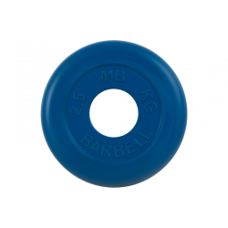 Диск обрезиненный 2,5кг, d=51мм (синий) MB Barbell MB-PltC51-2,5