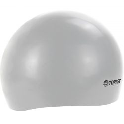 Шапочка для плавания TORRES Pro (силикон) серебристый