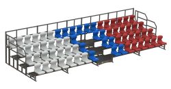 Трибуна сборно-разборная 4-х рядная на 66 мест СТ-292