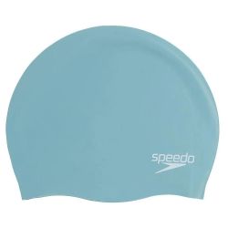 Шапочка для плавания SPEEDO Plain Molded Silicone Cap голубой