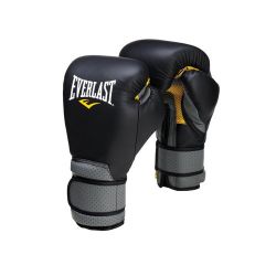 Перчатки тренировочные на липучке EVERKAST Pro Leather Strap 10oz (черный) Перчатки тренировочные на липучке EVERKAST Pro Leather Strap 10oz (черный)