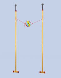 Тренажер мобильный для отработки нападающего удара в волейболе мяч Gala JUMP