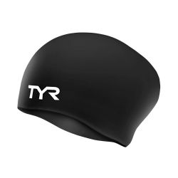 Шапочка для плавания TYR Long Hair Wrinkle-Free Silicone Cap Jr LCSJRL-001 (силикон)