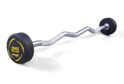 Комплект полиуретановых фиксированных W-образных штанг 10-45 кг FITEX PRO FTX-414W