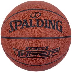 Мяч баскетбольный SPALDING Pro Grip №7 (ПУ) коричнево-черный Мяч баскетбольный SPALDING Pro Grip №7 (ПУ) коричнево-черный