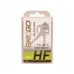Парафин высокофтористый SKIGO HF Green (для всех типов снега) (-7°С -20°С) 45 г. Парафин высокофтористый SKIGO HF Green (для всех типов снега) (-7°С -20°С) 45 г.
