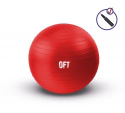 Мяч гимнастический Original FitTools FT-GBR-65RD 65 см (с насосом) Мяч гимнастический Original FitTools FT-GBR-65RD 65 см (с насосом)