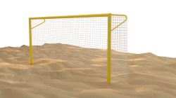 Ворота для пляжного футбола 5,5х2,2х1,5м алюминиевые (100х120мм), стационарные СТП-205