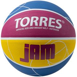 Мяч баскетбольный TORRES Jam №7 (износостойкая резина) Мяч баскетбольный TORRES Jam №7 (износостойкая резина)