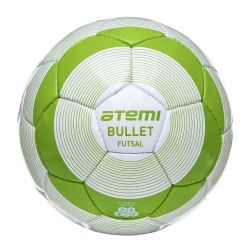 Мяч футбольный ATEMI BULLET FUTSAL №4 (ПУ) бело-зеленый Мяч футбольный ATEMI BULLET FUTSAL №4 (ПУ) бело-зеленый
