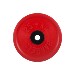 Диск обрезиненный евро-классик 25кг, d=51мм (красный) MB Barbell MB-PltCE-25 Диск обрезиненный евро-классик 25кг, d=51мм (красный) MB Barbell MB-PltCE-25