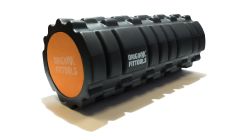 Ролик массажный Original FitTools FT-DOUBLE-ROLL 33х14 см (черный двойной)