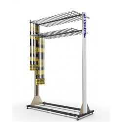 Стойка для лыжных палок «Премиум» мобильная 2-сторонняя 282 пары