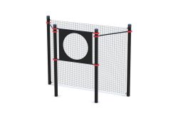 Мишень на стойках круглая для выполнения испытания «Метание теннисного мяча в цель дистанция 6 м» 108 мм