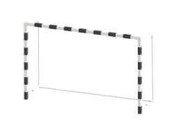 Ворота для мини-футбола/гандбола 3х2м стальные, разборные 80х80мм (разметка пленкой) СТ-310