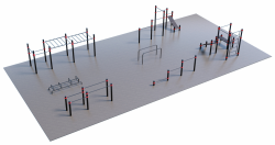 Уличная спортивная площадка Воркаут ТС-3-4