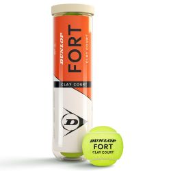 Мяч теннисный Dunlop Fort Clay Court (4 шт.) ITF Approved Мяч теннисный Dunlop Fort Clay Court (4 шт.) ITF Approved