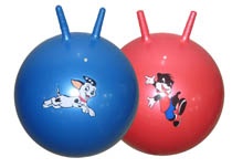 Мяч попрыгун с рожками 55 см