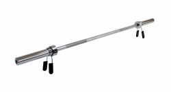 Гриф олимпийский прямой хромированный 60" REBEL R-OB60-C (с замками)