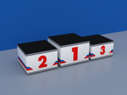 Пьедестал «Эконом» Матрешка 510х510 мм квадратный