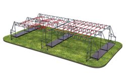 Комплекс полосы препятствий Водопровод + гиббон
