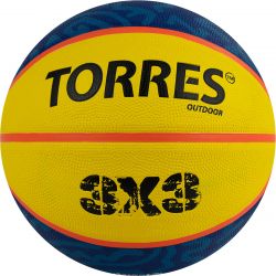 Мяч баскетбольный TORRES 3х3 Outdoor №6 (резина) Мяч баскетбольный TORRES 3х3 Outdoor №6 (резина)