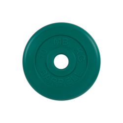 Диск обрезиненный 10кг, d=51мм (зеленый) MB Barbell MB-PltC51-10 Диск обрезиненный 10кг, d=51мм (зеленый) MB Barbell MB-PltC51-10