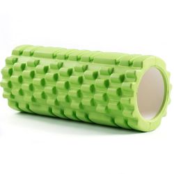 Ролик для йоги 33х15 см (ЭВА/АБС) зеленый
