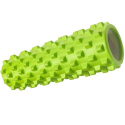 Ролик для йоги 45х14 см (ЭВА/АБС) зеленый