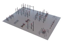 Уличная спортивная площадка Воркаут ТС-3-6