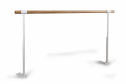 Хореографический (балетный) станок напольный однорядный 2000 мм серебристый