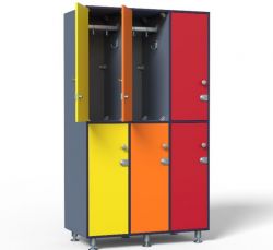 Шкаф для раздевалок ЛДСП ТС 1-25 1050x500x1850 мм