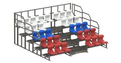 Трибуна сборно-разборная 5-ти рядная на 32 места СТ-415 Трибуна сборно-разборная 5-ти рядная на 32 места СТ-415
