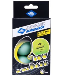 Мяч для настольного тенниса DONIC Glow in the dark (6 шт.)