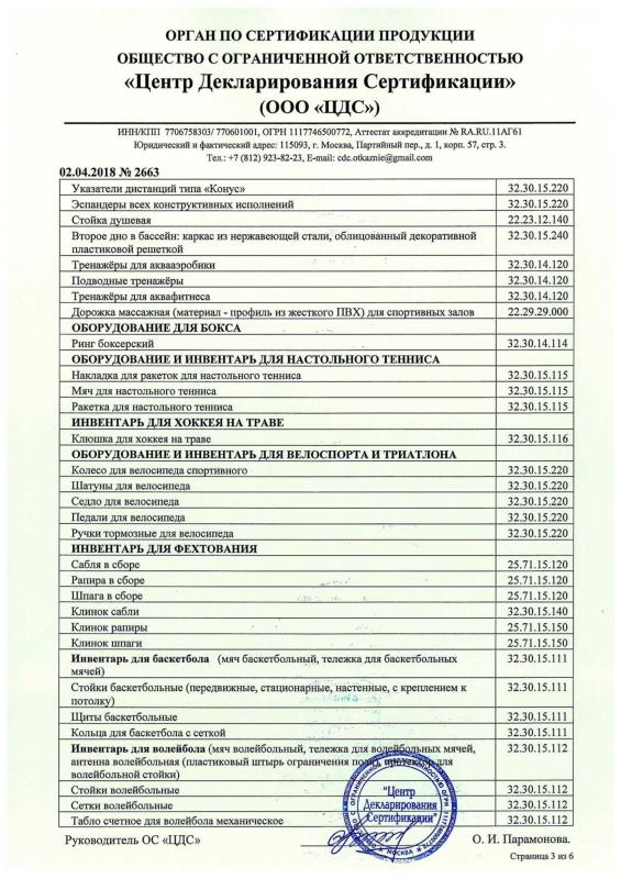 Отказное письмо на спортивное оборудование Отказное письмо на спортивное оборудование