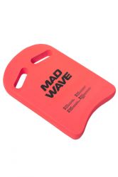 Доска для плавания MADWAVE Cross 38x27х4 см (EVA) красный
