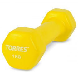 Гантель TORRES (в виниловой оболочке) 1 кг