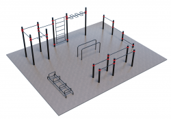 Уличная спортивная площадка Воркаут ТС-2-4